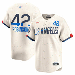 Jackie Robinson Los Angeles Dodgers City Connect Limited Player Jersey Cream | Nike