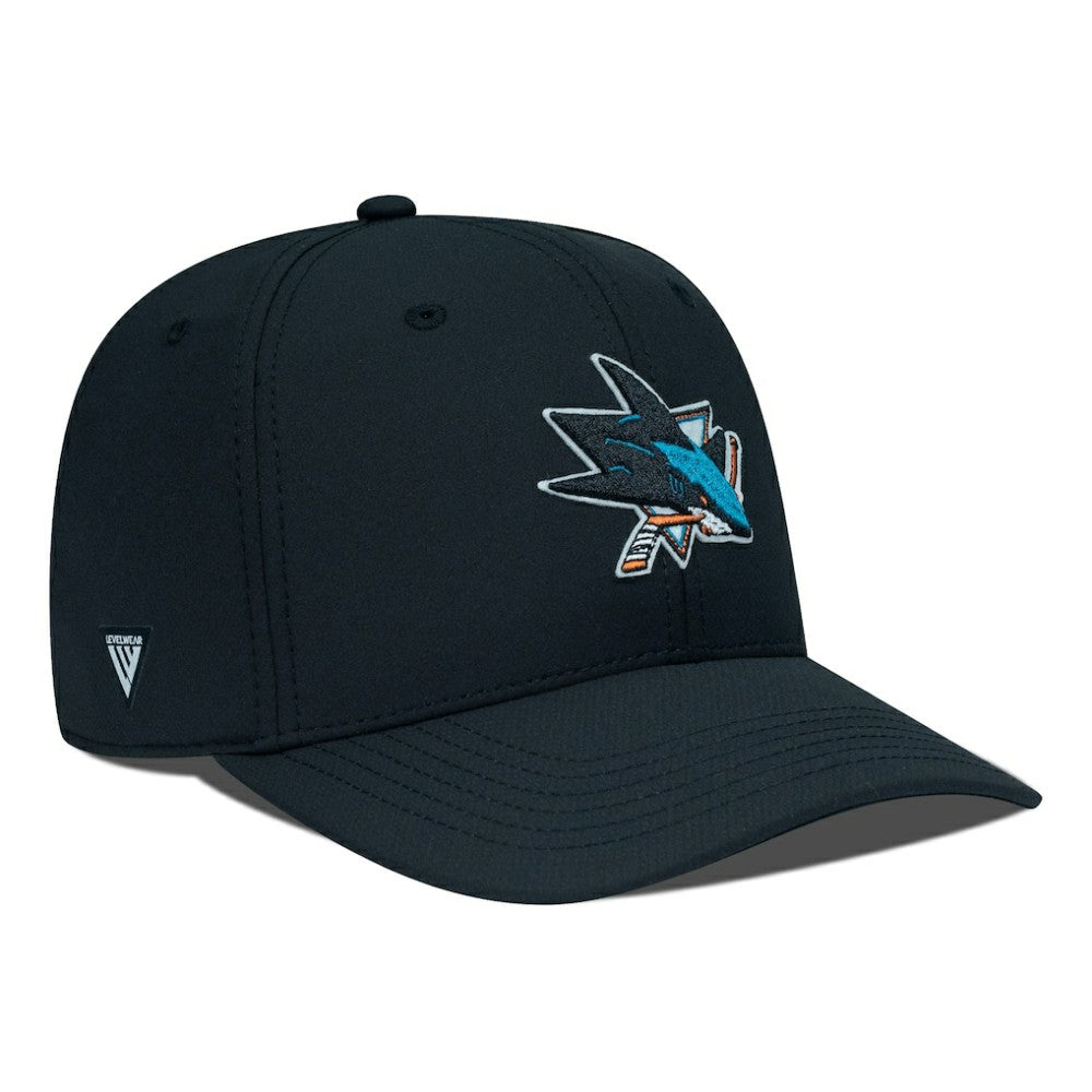 San Jose Sharks Levelwear Rise Flex Hat Black
