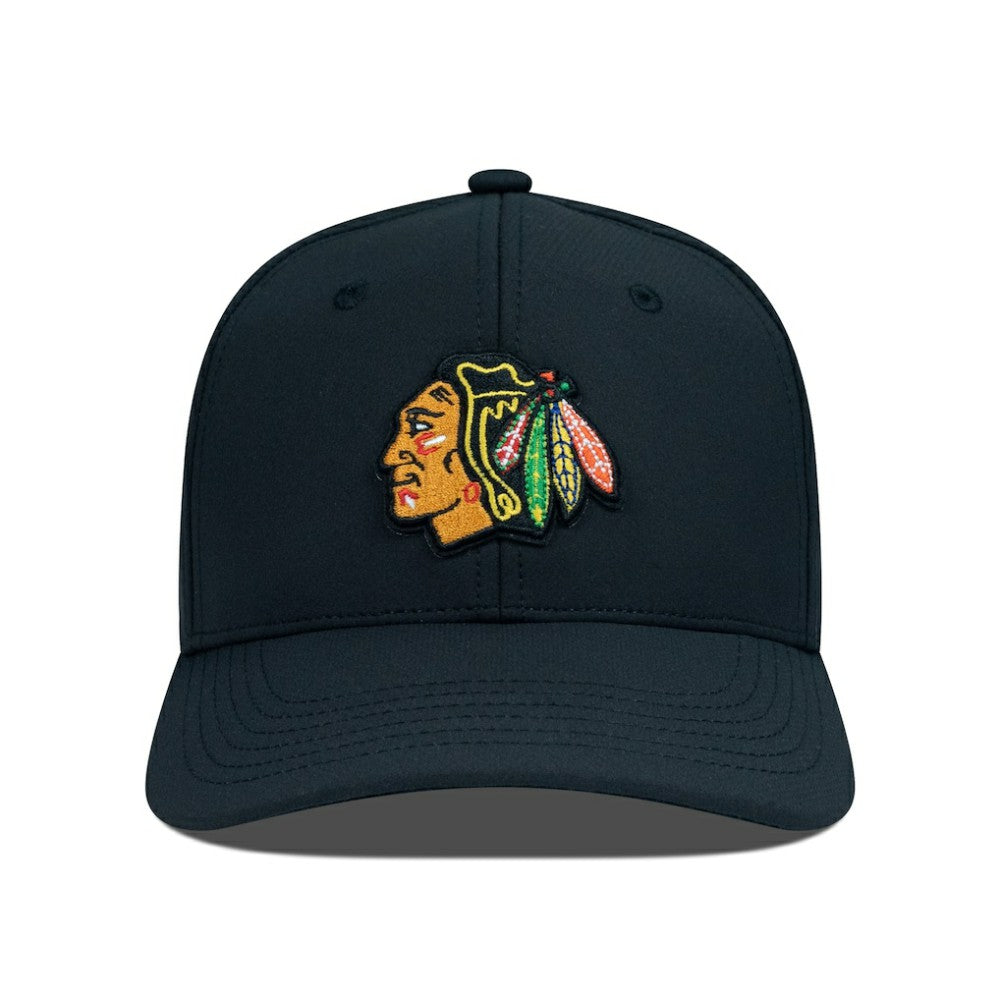 Chicago Blackhawks Levelwear Rise Flex Hat Black