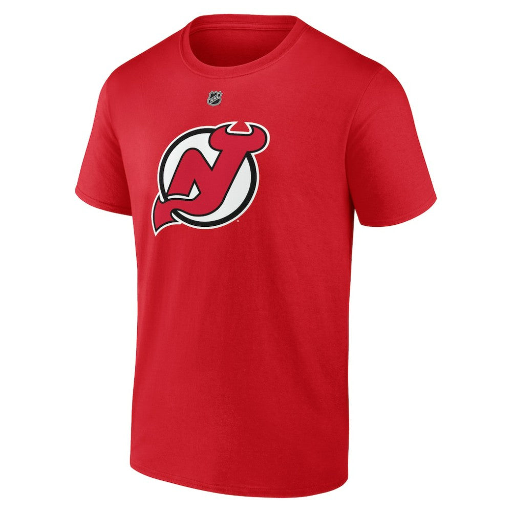 Jacob Markstrom New Jersey Devils Fanatics Authentic Stack Name & Number T-Shirt Red