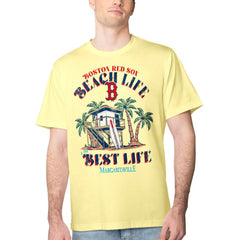 Boston Red Sox Margaritaville Beach Hut Graphic T-Shirt Yellow
