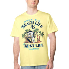Tampa Bay Rays Margaritaville Beach Hut Graphic T-Shirt Yellow