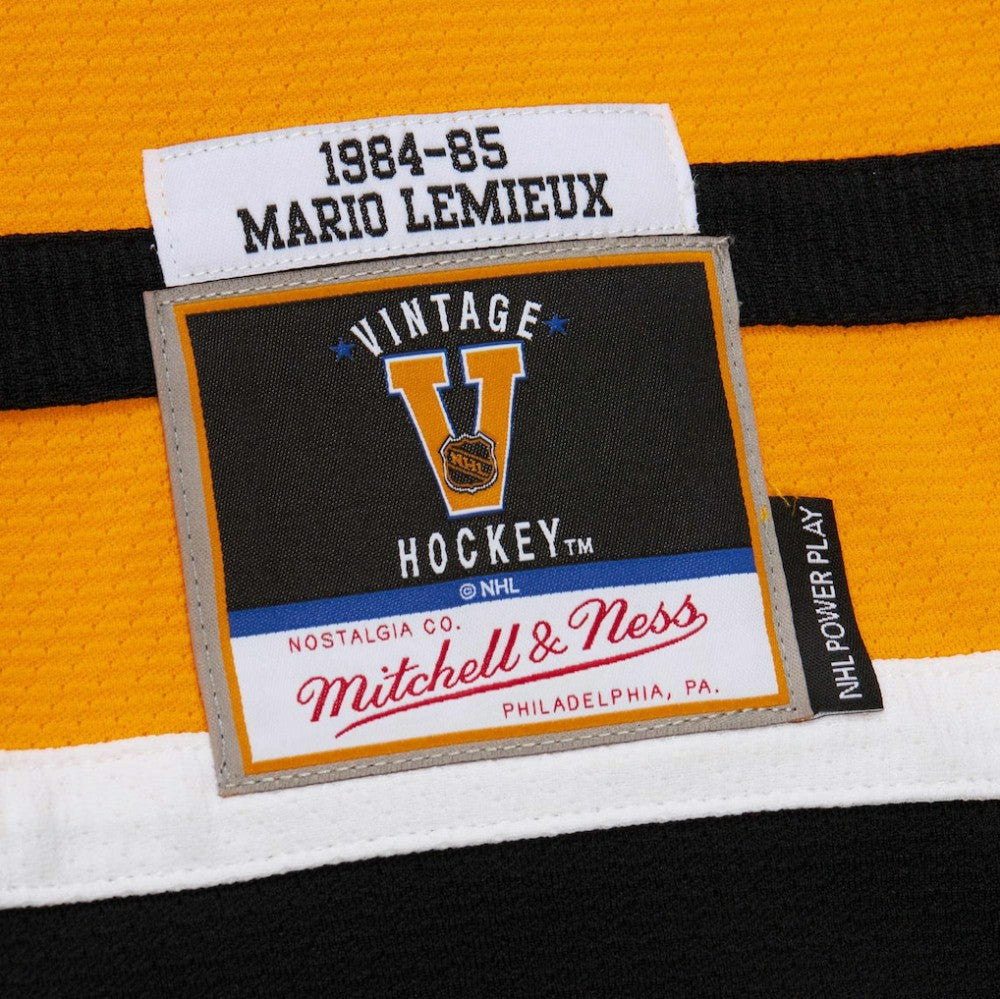 Mario Lemieux Pittsburgh Penguins 1984-85 Power Play Jersey Gold