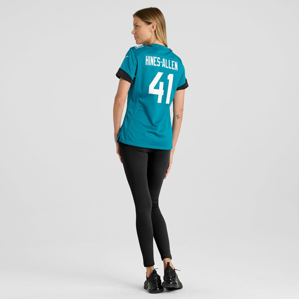 Josh Hines-Allen Jacksonville Jaguars Women's Player Game Jersey - Teal