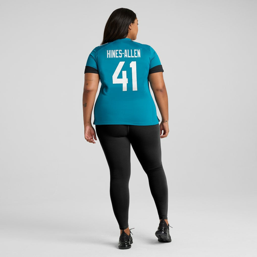 Josh Hines-Allen Jacksonville Jaguars Women's Player Game Jersey - Teal