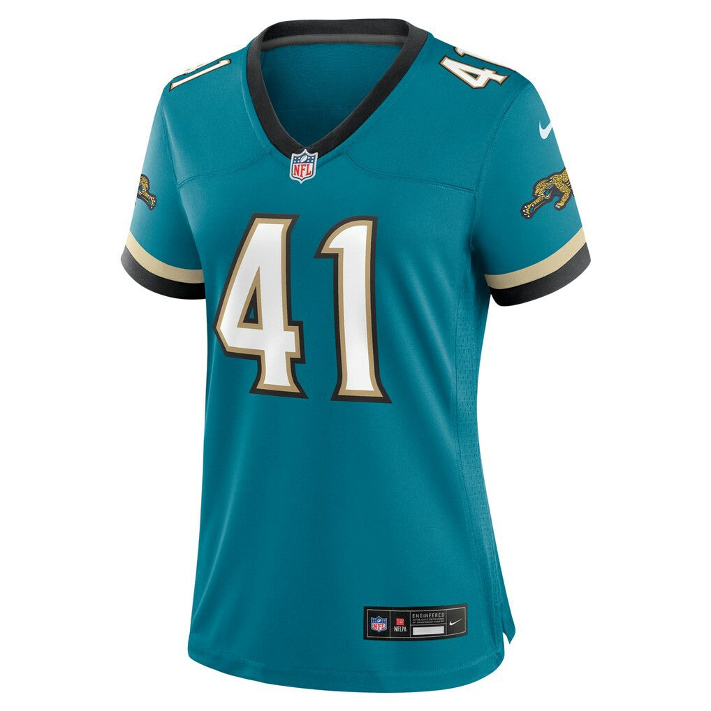 Josh Hines-Allen Jacksonville Jaguars Women's Prowler Throwback Game Jersey - Teal