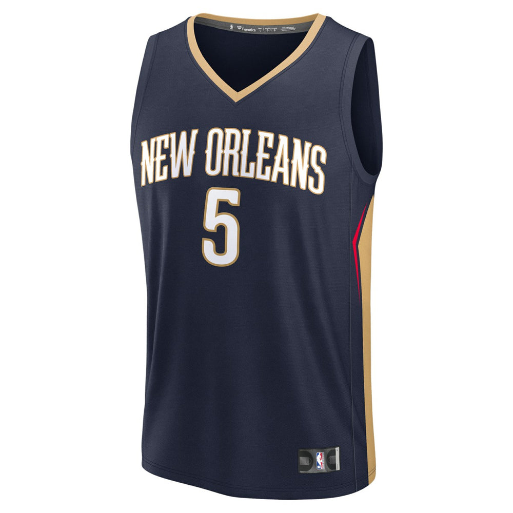 Dejounte Murray New Orleans Pelicans Fast Break Replica Player Jersey - Icon Edition - Navy