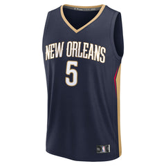 Dejounte Murray New Orleans Pelicans Fast Break Replica Player Jersey - Icon Edition - Navy