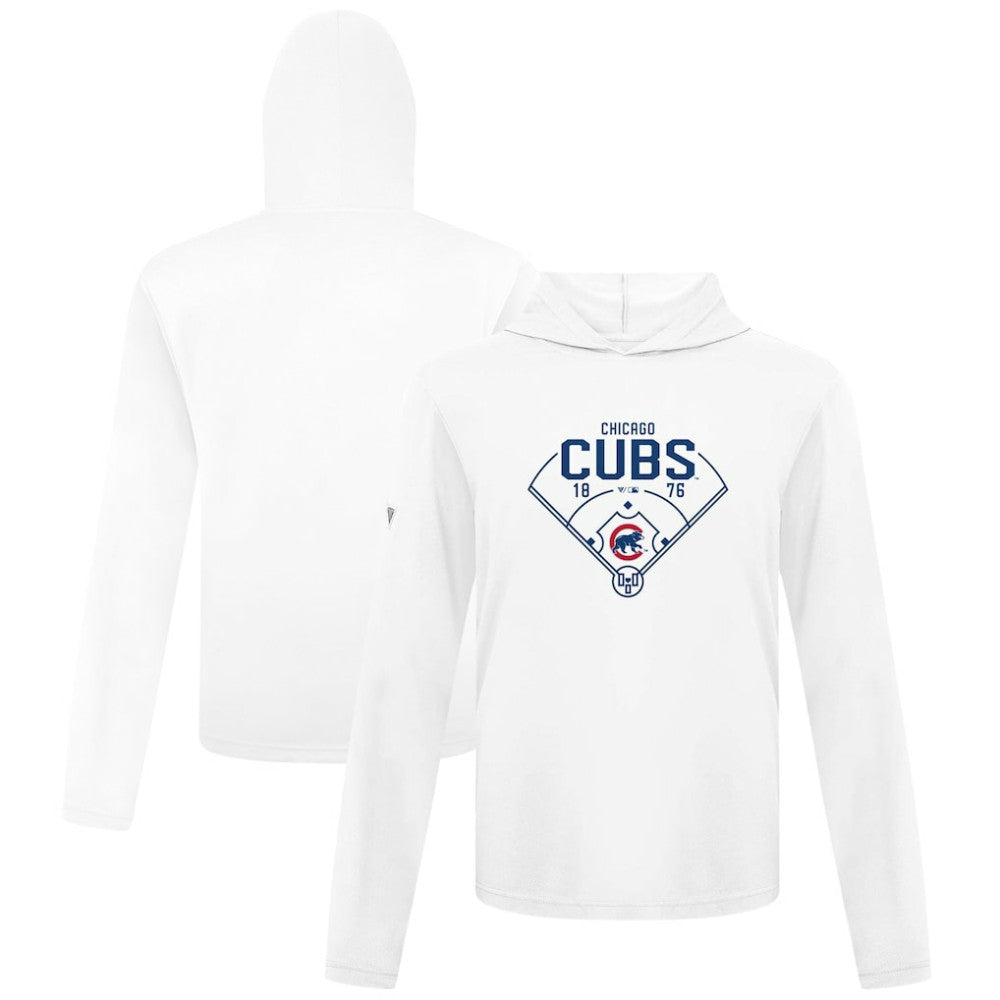 Chicago Cubs Levelwear Anthem Home Field Pullover Hoodie White