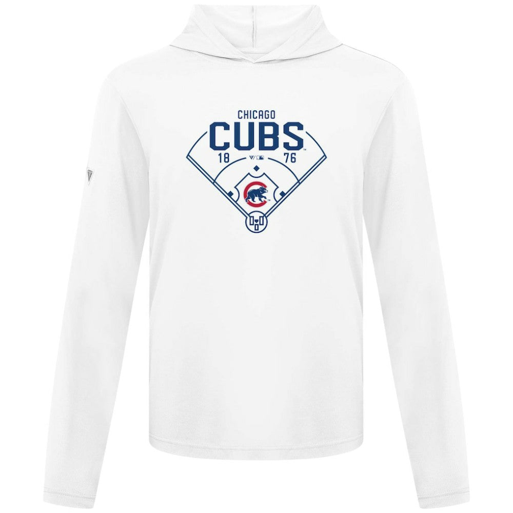 Chicago Cubs Levelwear Anthem Home Field Pullover Hoodie White