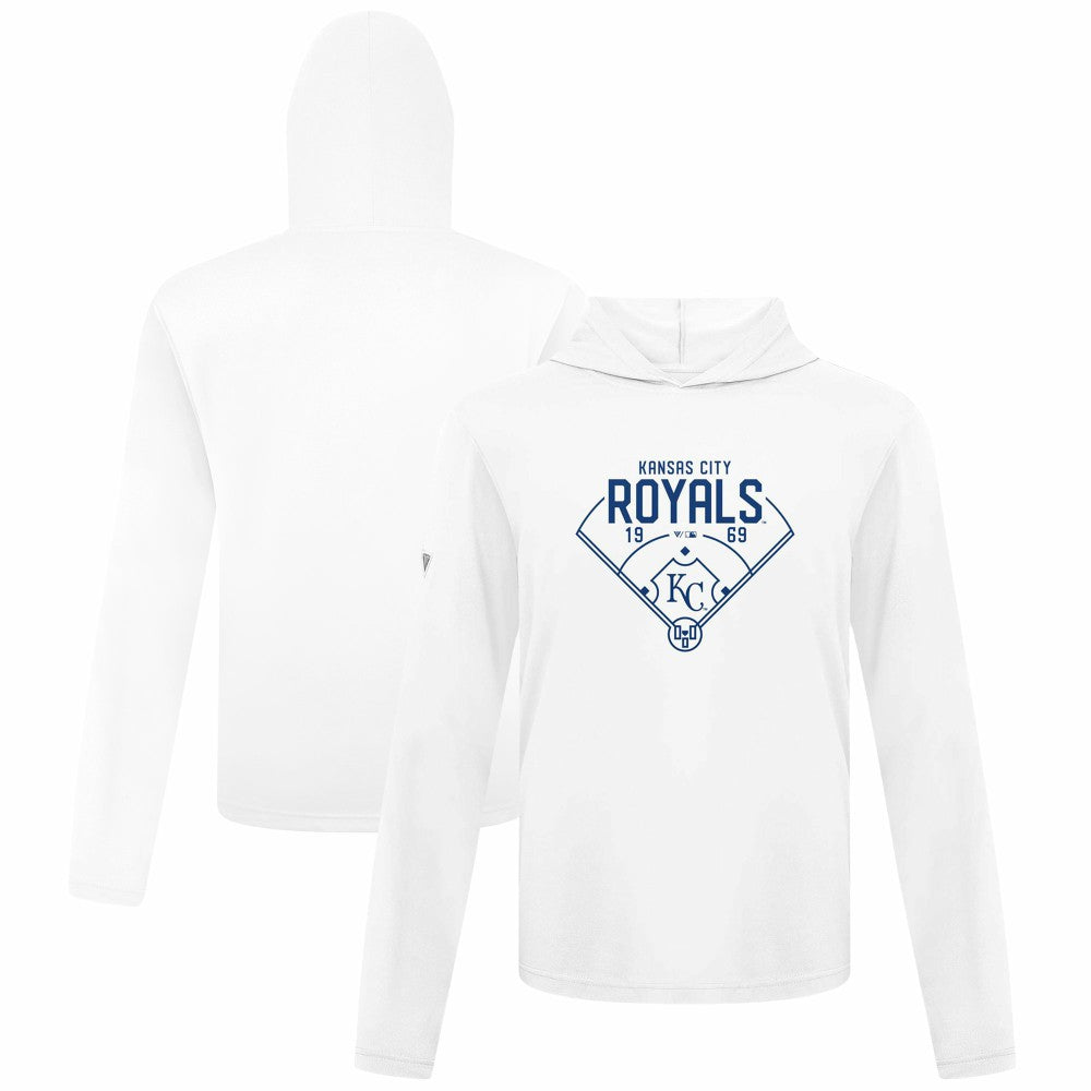 Kansas City Royals Levelwear Anthem Home Field Pullover Hoodie White