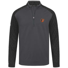 Baltimore Orioles Levelwear Aztec Insignia 2.0 Quarter-Zip Pullover Top Charcoal