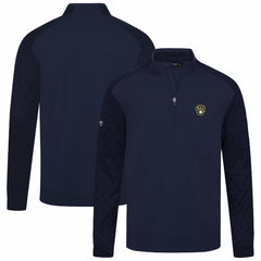 Milwaukee Brewers Levelwear Aztec Insignia 2.0 Quarter-Zip Pullover Top Navy