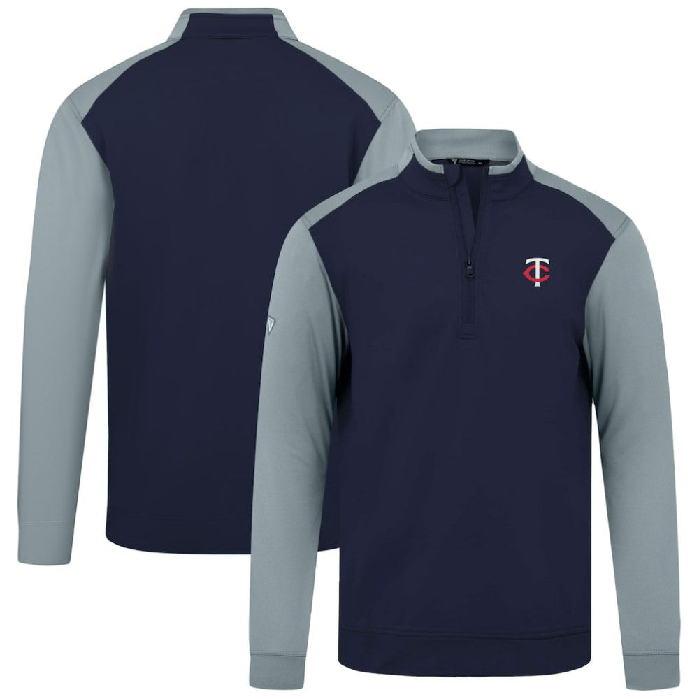 Minnesota Twins Levelwear Insignia 2.0 Quarter-Zip Pullover Top Navy