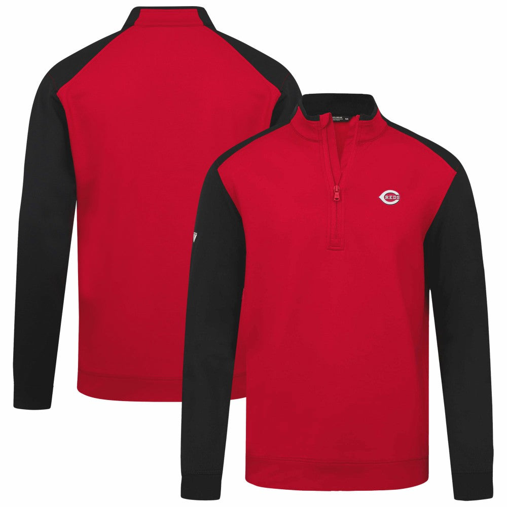 Cincinnati Reds Levelwear Insignia 2.0 Quarter-Zip Pullover Top Red