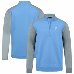 Kansas City Royals Levelwear Insignia 2.0 Quarter-Zip Pullover Top Light Blue