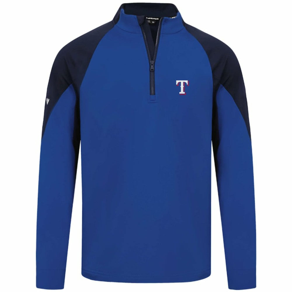 Texas Rangers Levelwear Cadet Insignia 2.0 Raglan Quarter-Zip Jacket Royal