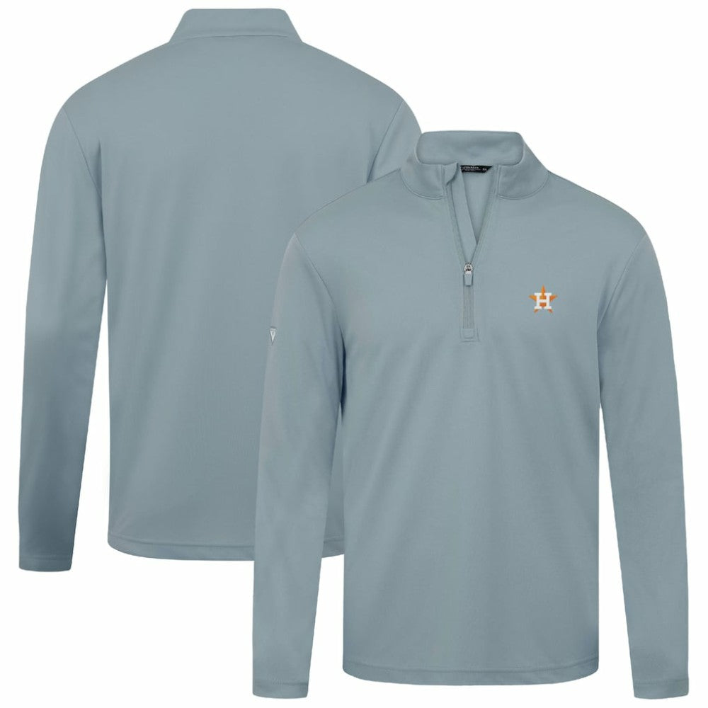 Houston Astros Levelwear Heron Insignia 2.0 Quarter-Zip Jacket Gray
