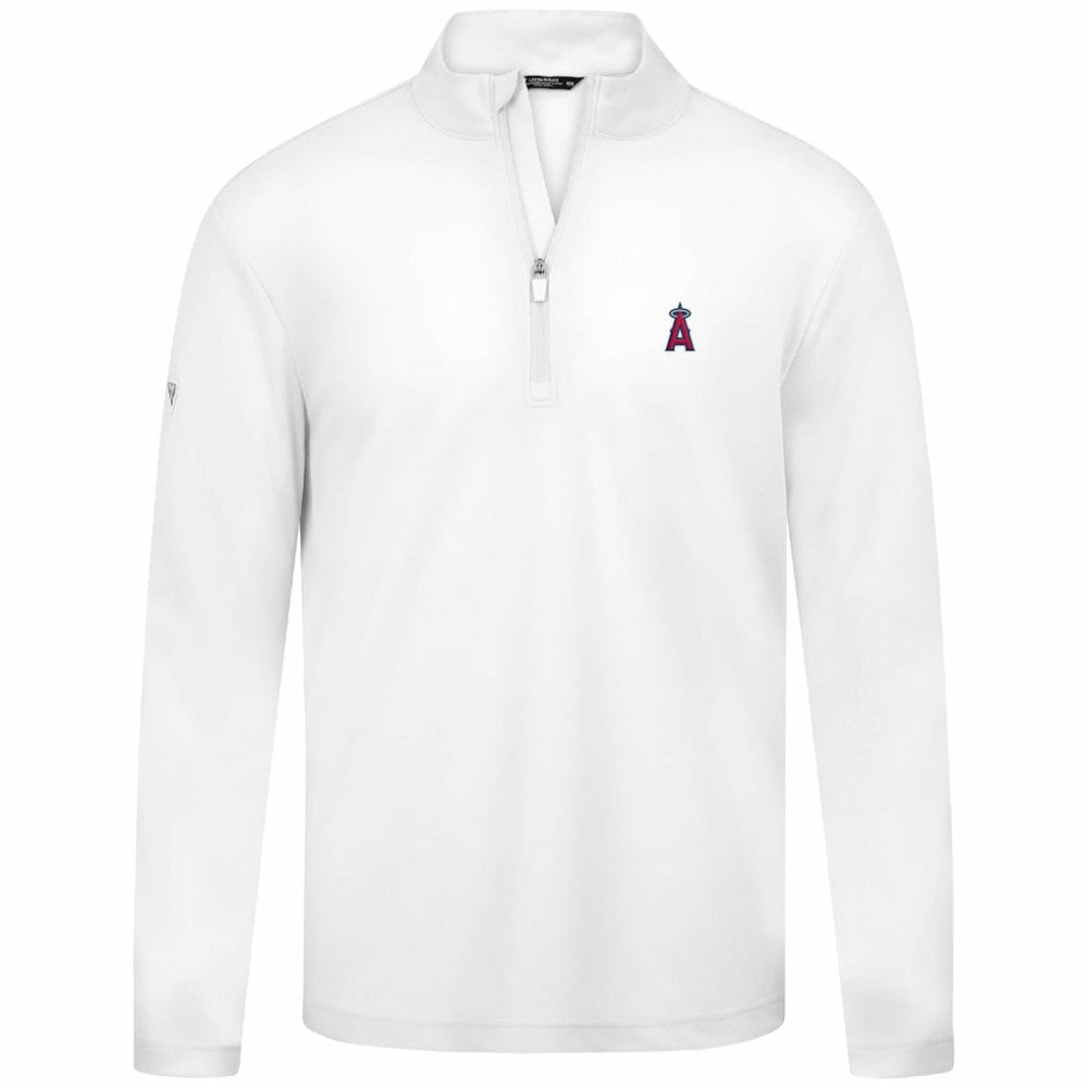 Los Angeles Angels Levelwear Heron Insignia 2.0 Quarter-Zip Jacket White