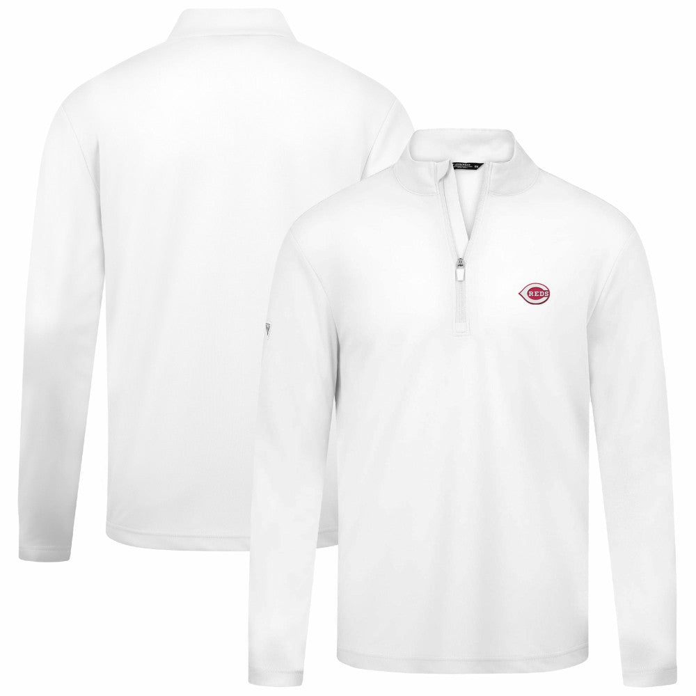 Cincinnati Reds Levelwear Heron Insignia 2.0 Quarter-Zip Jacket White