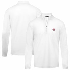 Cincinnati Reds Levelwear Heron Insignia 2.0 Quarter-Zip Jacket White
