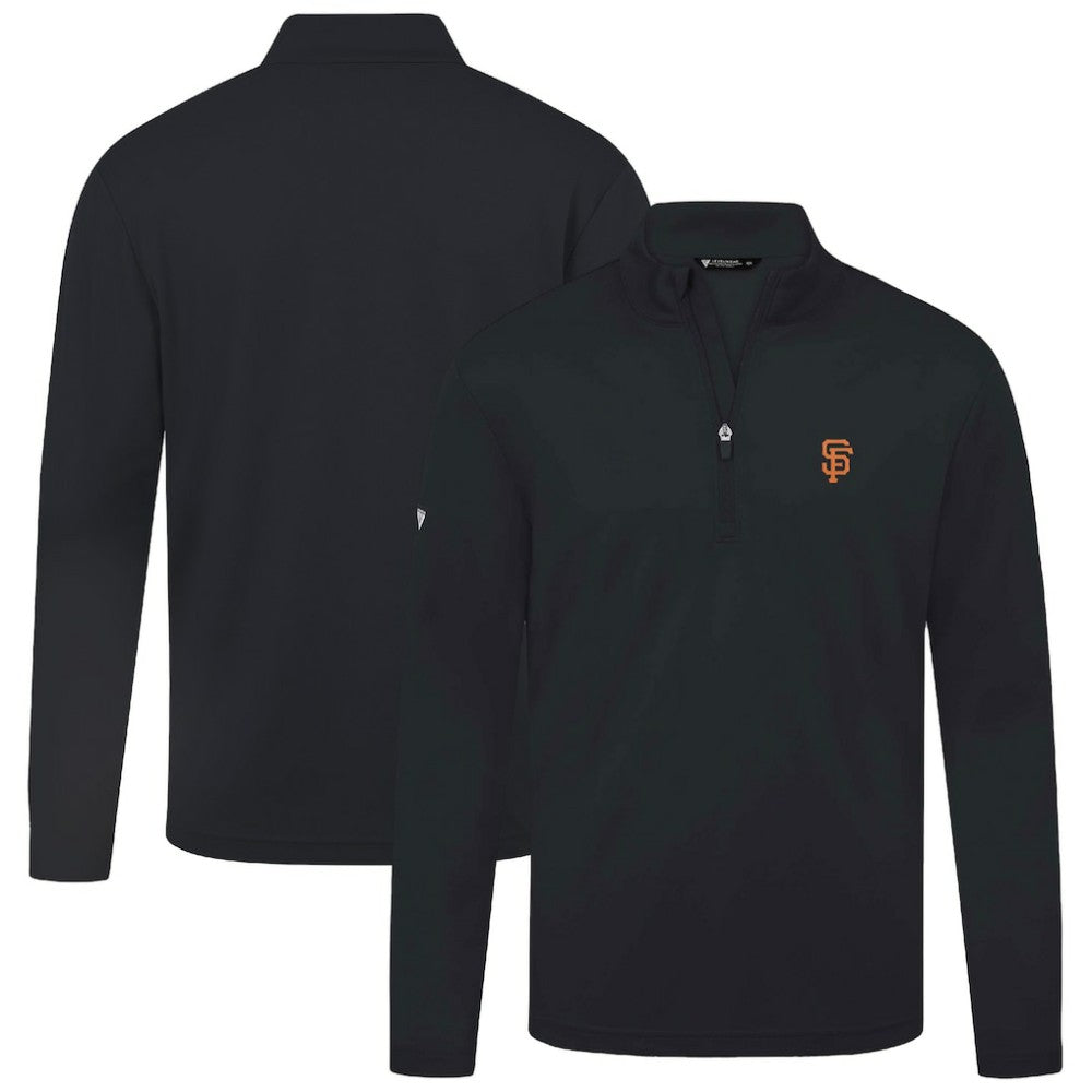San Francisco Giants Levelwear Heron Insignia 2.0 Quarter-Zip Jacket Black