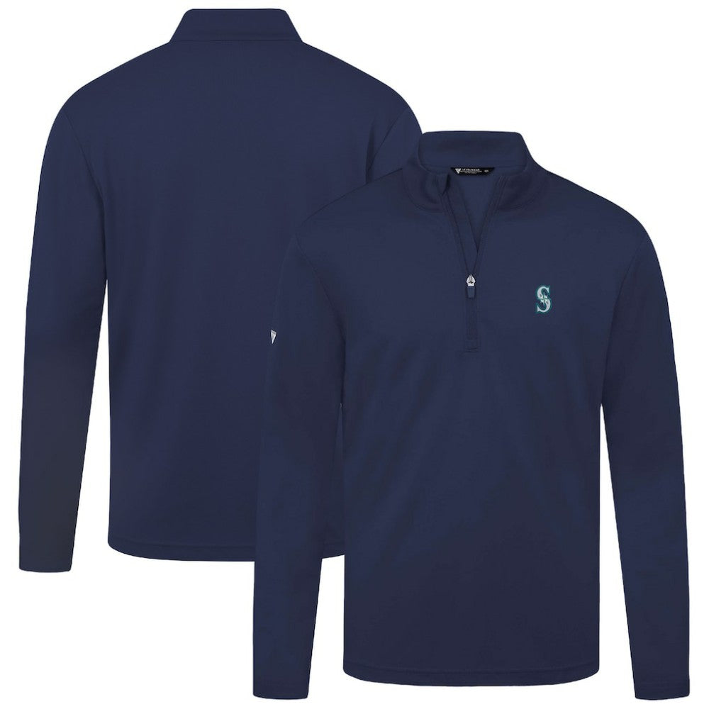 Seattle Mariners Levelwear Heron Insignia 2.0 Quarter-Zip Jacket Navy