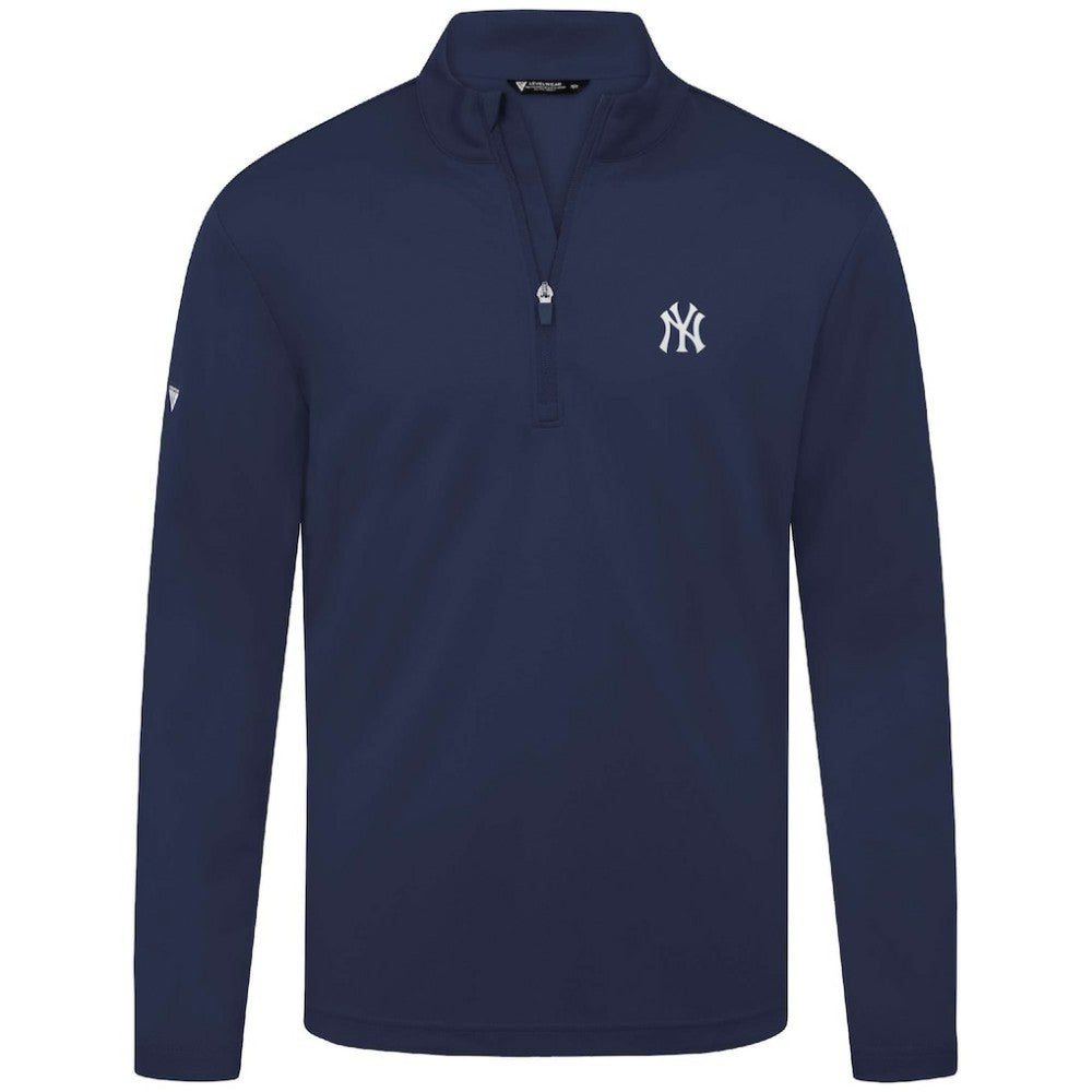 New York Yankees Levelwear Heron Insignia 2.0 Quarter-Zip Jacket Navy