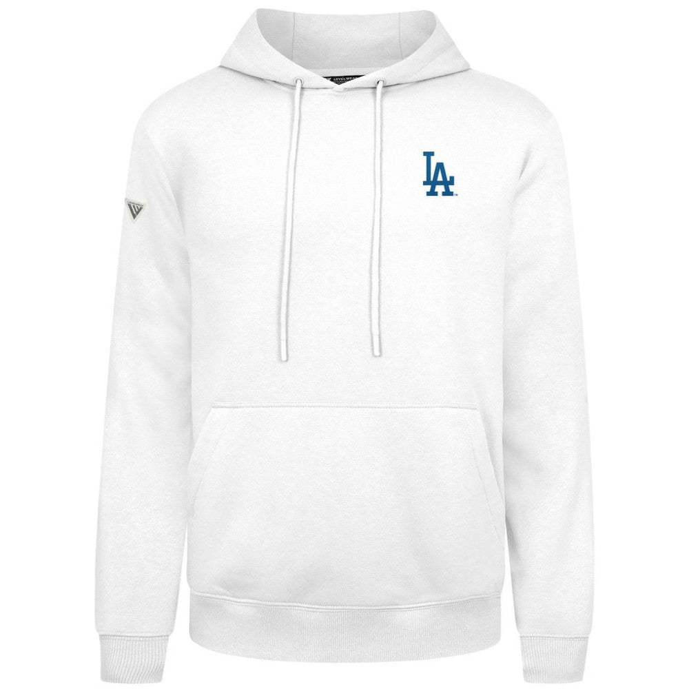 Los Angeles Dodgers Levelwear Podium Primary Pullover Hoodie White