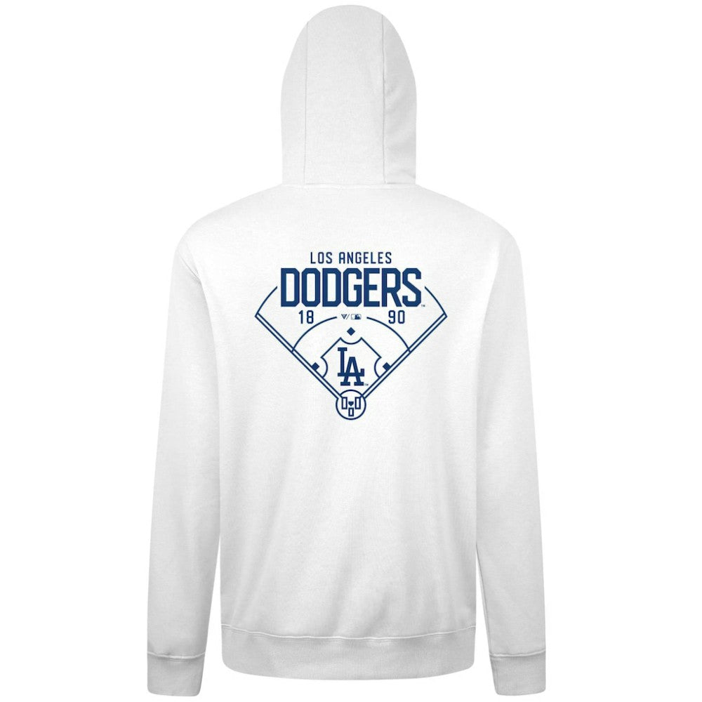 Los Angeles Dodgers Levelwear Podium Primary Pullover Hoodie White