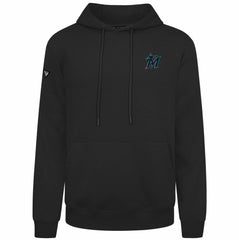 Miami Marlins Levelwear Podium Primary Pullover Hoodie Black