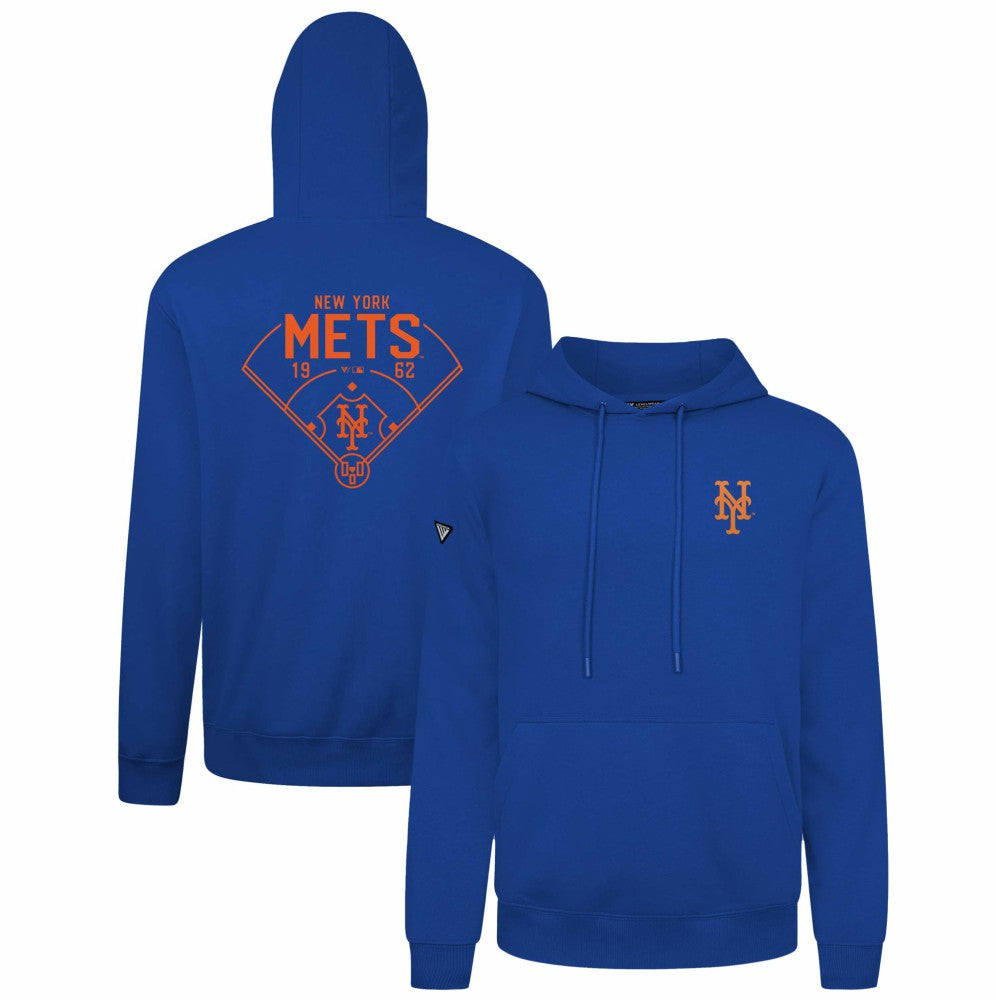 New York Mets Levelwear Podium Primary Pullover Hoodie Royal