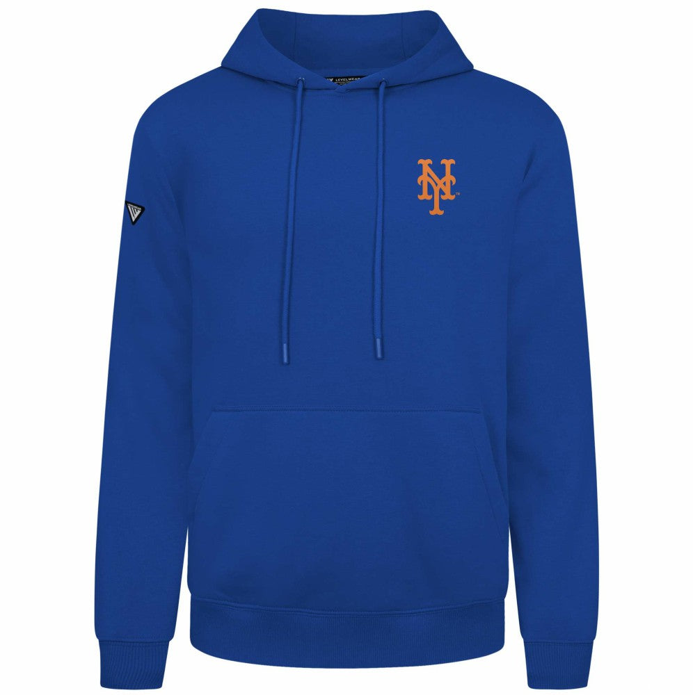 New York Mets Levelwear Podium Primary Pullover Hoodie Royal