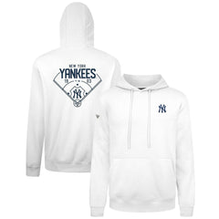 New York Yankees Levelwear Podium Primary Pullover Hoodie White