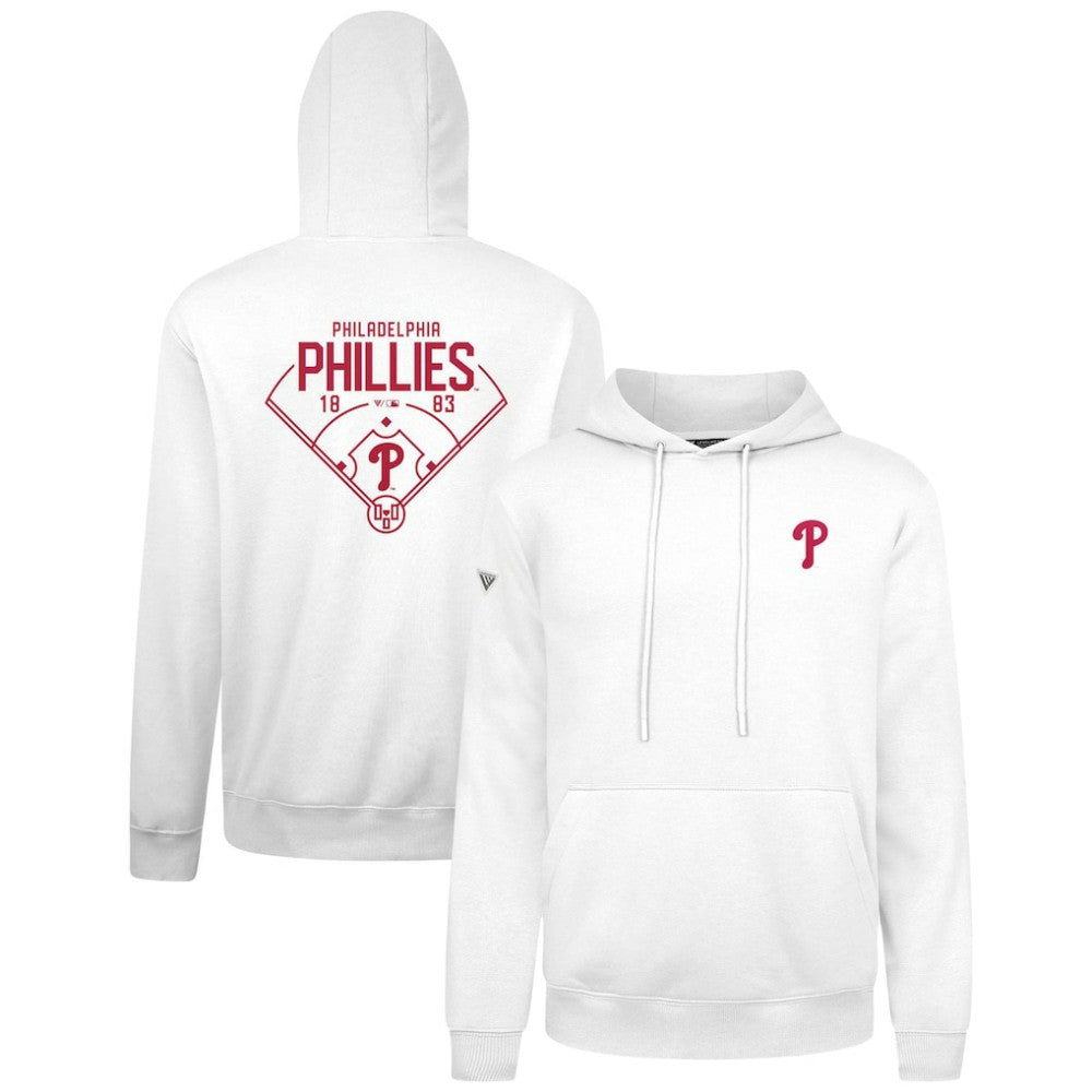 Philadelphia Phillies Levelwear Podium Primary Pullover Hoodie White