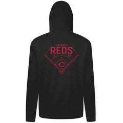 Cincinnati Reds Levelwear Podium Primary Pullover Hoodie Black