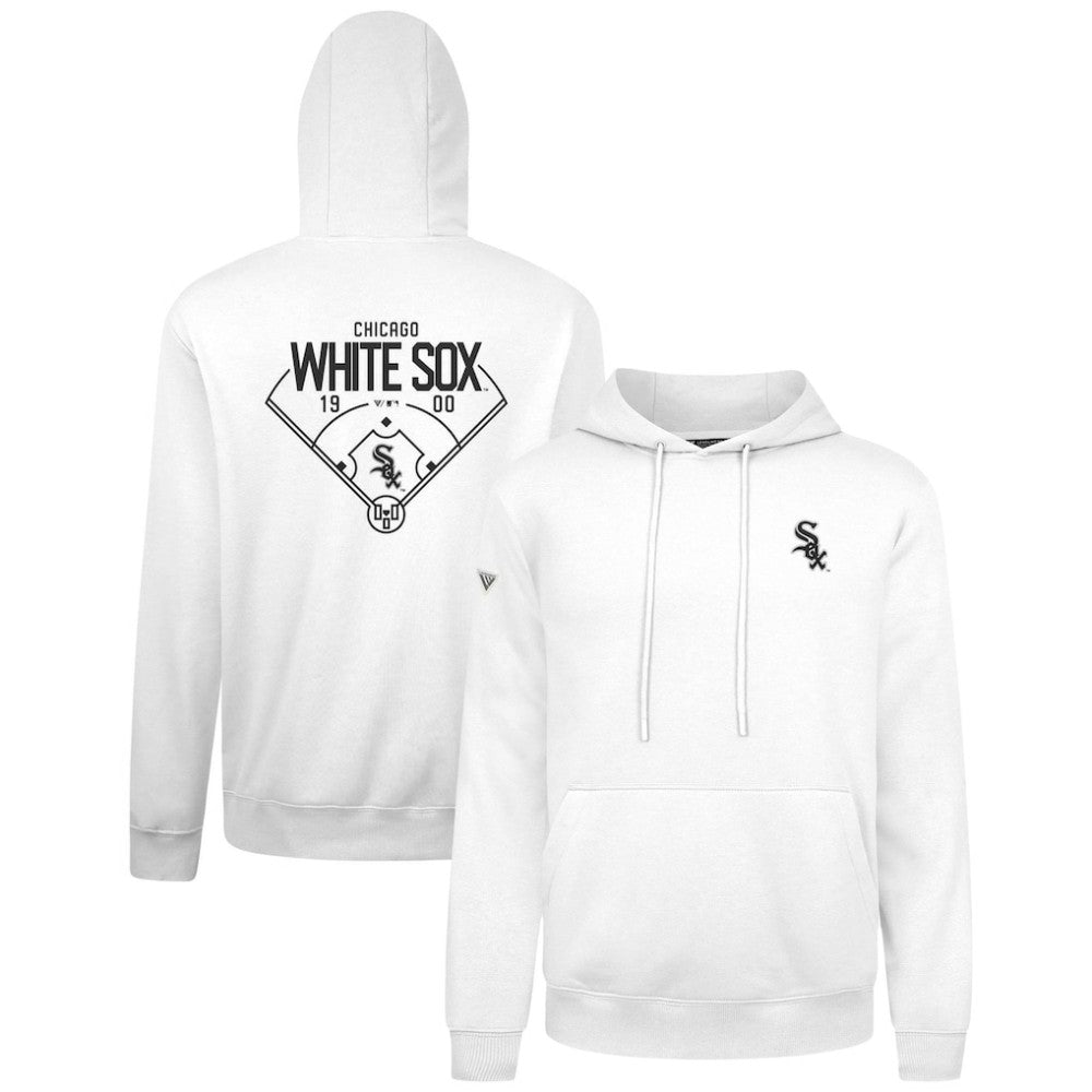 Chicago White Sox Levelwear Podium Primary Pullover Hoodie White