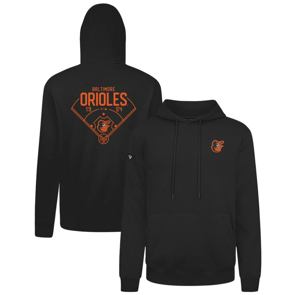 Baltimore Orioles Levelwear Podium Primary Pullover Hoodie Black