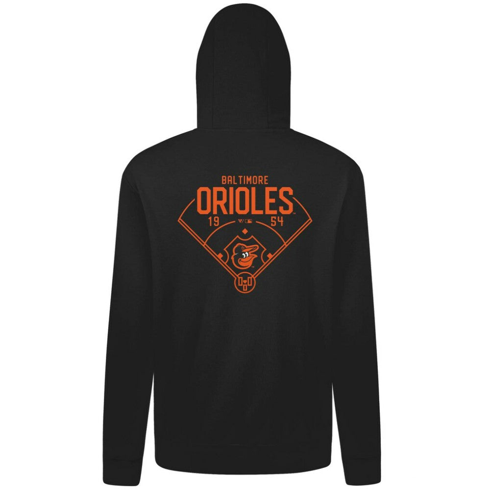 Baltimore Orioles Levelwear Podium Primary Pullover Hoodie Black