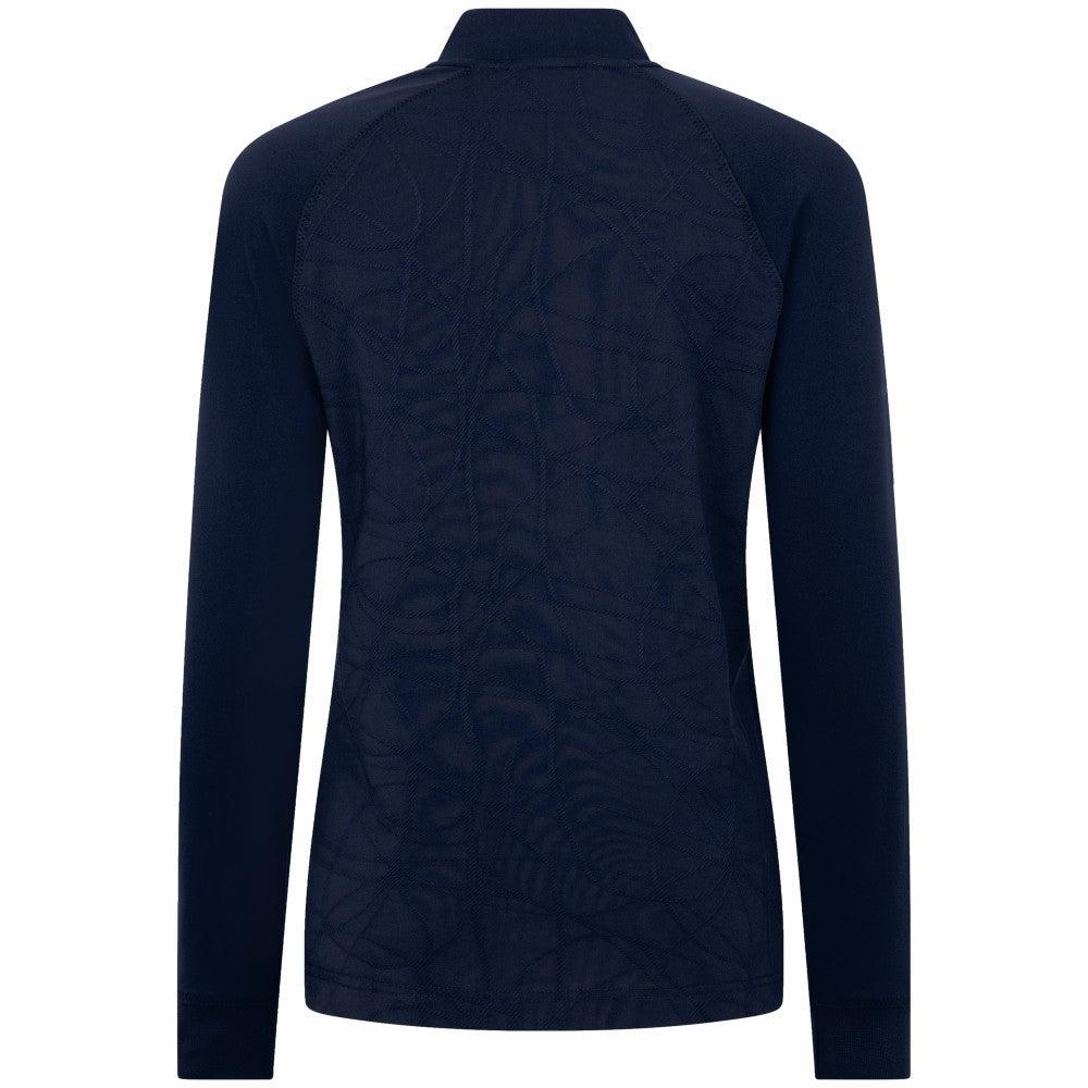 Milwaukee Brewers Levelwear Women's Amethyst Insignia 2.0 Quarter-Zip Jacket Navy