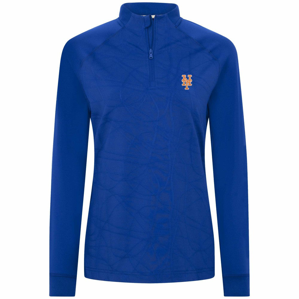 New York Mets Levelwear Women's Amethyst Insignia 2.0 Quarter-Zip Jacket Royal