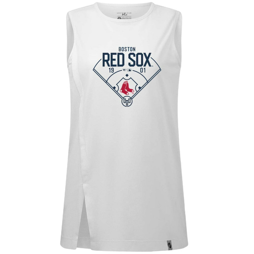 Boston Red Sox Levelwear Women's Influx Home Field Tank Top White