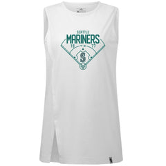 Seattle Mariners Levelwear Women's Influx Home Field Tank Top White