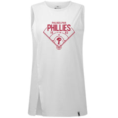 Philadelphia Phillies Levelwear Women's Influx Home Field Tank Top White