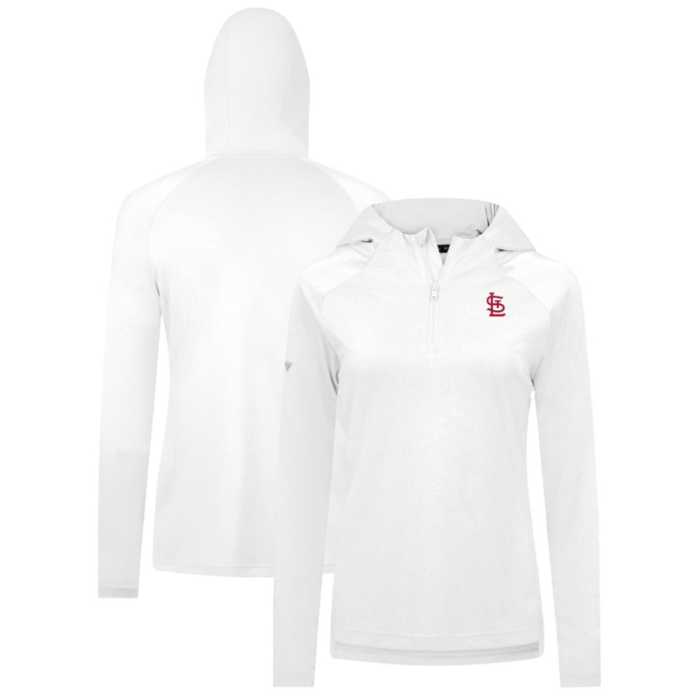 St. Louis Cardinals Levelwear Women's Raven Insignia 2.0 Quarter-Zip Jacket White