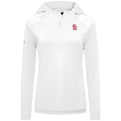 St. Louis Cardinals Levelwear Women's Raven Insignia 2.0 Quarter-Zip Jacket White
