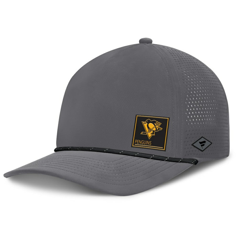 Pittsburgh Penguins Fanatics Captain Rope Adjustable Hat Gray