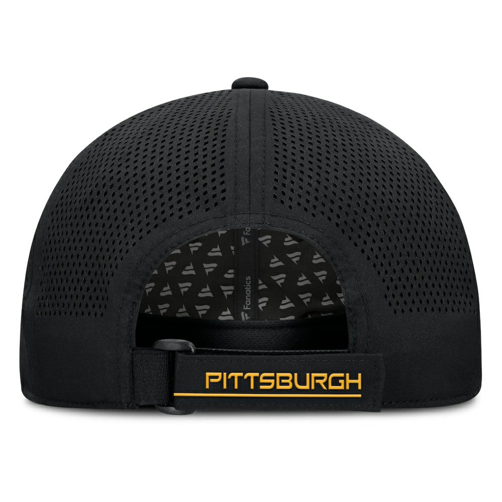 Pittsburgh Penguins Fanatics Driver Adjustable Hat Black