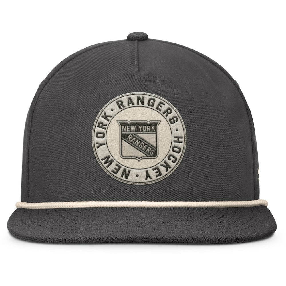 New York Rangers Fanatics Closer Adjustable Hat Charcoal