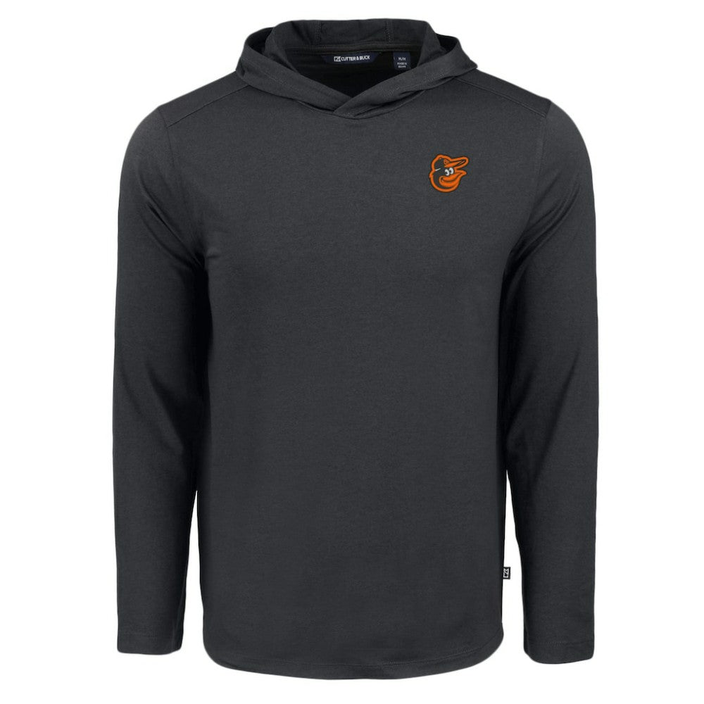 Baltimore Orioles Cutter & Buck Coastline Epic Comfort Recycled Eco Hoodie Long Sleeve T-Shirt Black